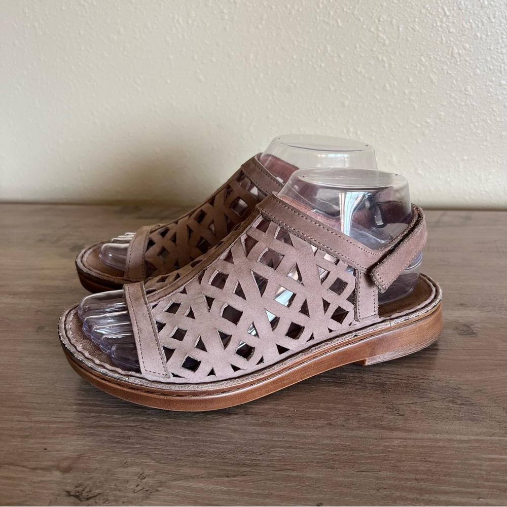 Naot Amadora Sandals Womens EU 36 US 5 Stone Nubuck Adjustable Slingback Comfort